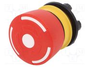 Switch: emergency stop; 22mm; Stabl.pos: 2; NC; red; none; 5A/250VAC 