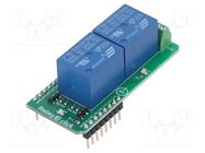 Click board; prototype board; Comp: SRD-05VDC-SL-C; relay; 5VDC MIKROE