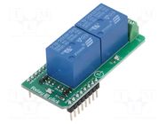 Click board; prototype board; Comp: SRD-05VDC-SL-C; relay; 5VDC MIKROE