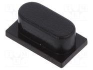 Button; 8.5x3.8mm; black C&K