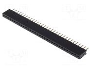 Connector: pin strips; socket; female; PIN: 32; straight; 1A; THT CONNFLY