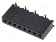Connector: pin strips; socket; female; PIN: 8; SMT; straight; 1A CONNFLY