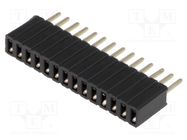 Connector: pin strips; socket; female; PIN: 14; straight; 1.27mm CONNFLY