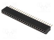 Connector: pin strips; socket; female; PIN: 24; straight; 1.27mm CONNFLY