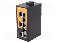 Switch Ethernet; unmanaged; Number of ports: 8; 9.6÷60VDC; RJ45 