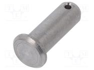 Assembly pin; steel; BN 483; Ø: 4mm; L: 12mm; DIN 1434; with hole BOSSARD