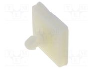 PCB distance; polyamide; L: 5mm; self-adhesive; natural; UL94V-2 FIX&FASTEN