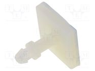 PCB distance; polyamide; L: 10mm; self-adhesive; natural; UL94V-2 FIX&FASTEN