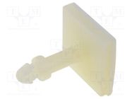 PCB distance; polyamide; L: 12.7mm; self-adhesive; natural FIX&FASTEN