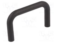 Holder; polyamide; black; H: 32mm; L: 53.5mm; W: 6.3mm; handle FIX&FASTEN