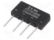 Bridge rectifier: single-phase; Urmax: 800V; If: 3.7A; Ifsm: 150A 