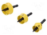 Hole saw set; 20mm,25mm,32mm; 3pcs; Kit: hole saws x3 C.K