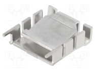 Heatsink: moulded; P-SIP; natural; L: 29.4mm; W: 25mm; H: 8.3mm; 18K/W 