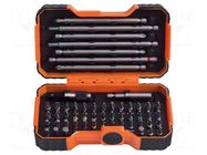 Kit: screwdriver bits; Kit: adapter,1/4" magnetic bit adapter BAHCO