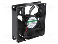 Fan: DC; axial; 24VDC; 92x92x25mm; 126.75m3/h; 45.5dBA; Vapo; 24AWG SUNON