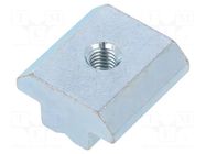 Nut; for profiles; Width of the groove: 10mm; steel; zinc; T-slot FATH