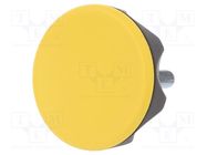 Knob; Ø: 56mm; Ext.thread: M8; 30mm; technopolymer PA; Cap: yellow ELESA+GANTER