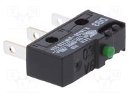 Microswitch SNAP ACTION; 0.1A/250VAC; 0.1A/80VDC; without lever ZF