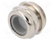 Cable gland; M63; 1.5; IP68; brass; Body plating: nickel HUMMEL