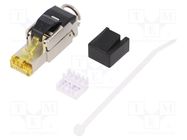 RJ45; plug; Cat: Cat 8.1; shielded; Layout: 8p8c; 6÷7.5mm; RJ45 plug LOGILINK