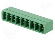 Pluggable terminal block; 3.81mm; ways: 9; straight; socket; male 