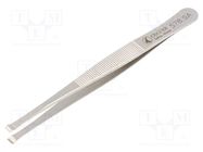 Tweezers; 125mm; Blade tip shape: round; positioning components IDEAL-TEK