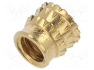 Threaded insert; brass; M5; BN 37885; L: 10.1mm; for plastic TAPPEX