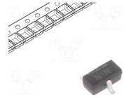 Transistor: N-MOSFET; unipolar; 60V; 0.3A; 150mW; SC75 