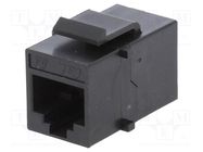 Coupler; Cat: 6a; Layout: 8p8c; RJ45 socket,both sides ENCITECH