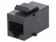 Coupler; Cat: 6a; 8p8c; RJ45 socket,both sides ENCITECH