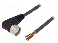 Cable: for sensors/automation; M23; PIN: 19; angled; 10m; plug; 8A WEIDMÜLLER