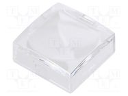 Cap; UB2 series; 15x15x6.1mm; white,transparent; UB2 NKK SWITCHES