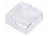Cap; Pushbutton: flat; 15x15x6.1mm; white,transparent; UB2; UB2 NKK SWITCHES