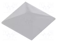 Cap; 10.35x10.35x0.5mm; white; UB; UB NKK SWITCHES