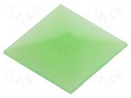 Cap; UB series; 10.35x10.35x0.5mm; green; UB NKK SWITCHES