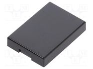 Cap; UB series; 17x12x3mm; black; UB NKK SWITCHES