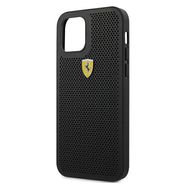 Ferrari FESPEHCP12MBK iPhone 12/12 Pro 6.1&quot; black/black hardcase On Track Perforated, Ferrari