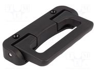 Holder; technopolymer PA; black; L: 74mm; W: 135mm; D: 20mm ELESA+GANTER