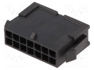 Connector: wire-wire; plug; male; Micro-Fit 3.0; 3mm; PIN: 14; 5A MOLEX