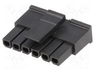 Connector: wire-board; plug; female; Micro-Fit 3.0; 3mm; PIN: 6 