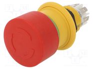 Switch: emergency stop; 16mm; Stabl.pos: 2; NC x2; red; none; Pos: 2 