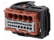 Connector: automotive; plug; female; CMC; for cable; black 