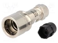 Connector: circular; plug; male; PIN: 3; w/o contacts; for cable BULGIN