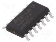 IC: AVR microcontroller; SO14; Ext.inter: 12; Cmp: 1; ATTINY; 1.27mm MICROCHIP TECHNOLOGY