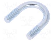 U-bolt; B; 1.25; steel; zinc; Thread len: 16mm; for fixing pipes DROMET