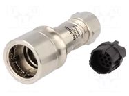 Connector: circular; plug; male; PIN: 16; 3A; 277V; w/o contacts BULGIN