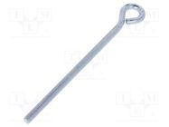 Hook; ring; steel; zinc; Thread len: 145mm; Overall len: 185mm DROMET