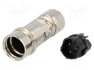 Connector: circular; plug; male; PIN: 3; Buccaneer 6000; for cable BULGIN