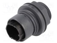 Connector: circular; socket; male; PIN: 8; w/o contacts; UL94V-0 BULGIN