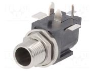 Connector: DC supply; socket; male; 11A; on PCBs; SMT,THT; with peg SWITCHCRAFT